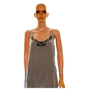 Sanctuary beaded silk tank